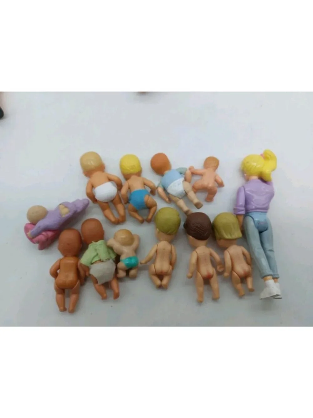 Lot Of Vintage Baby Dolls Various Brands Sizes Years 11 Babies And 1 Babysitter